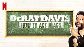 DeRay Davis: How to Act Black (2017)